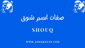 Read more about the article صفات اسم شوق