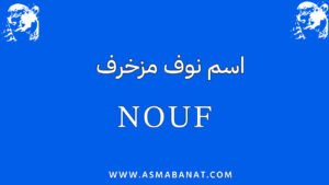 Read more about the article اسم نوف مزخرف: تزيين اسمك بلمسة فنية